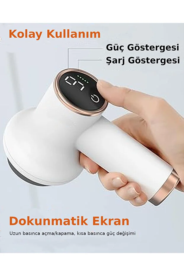 Volarion Pro Portatif G5 Tip Elektrikli Masaj Aleti Titreşimli Boyun Bel Sırt Bacak Selülit Cİhazı